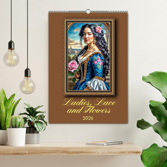 Ladies, Lace and Flowers (CALVENDO Monthly Calendar 2026)