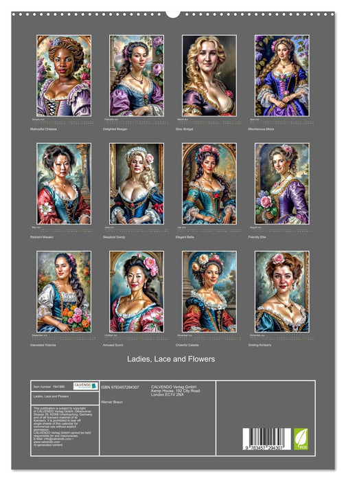 Ladies, Lace and Flowers (CALVENDO Premium-Calendar 2026)