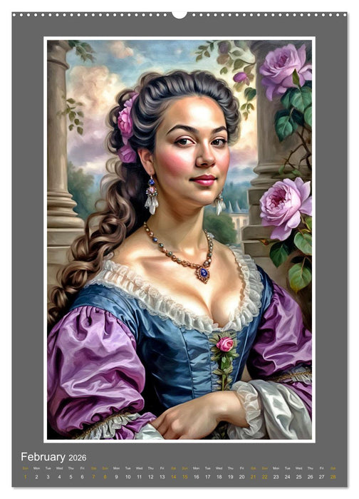 Ladies, Lace and Flowers (CALVENDO Premium-Calendar 2026)