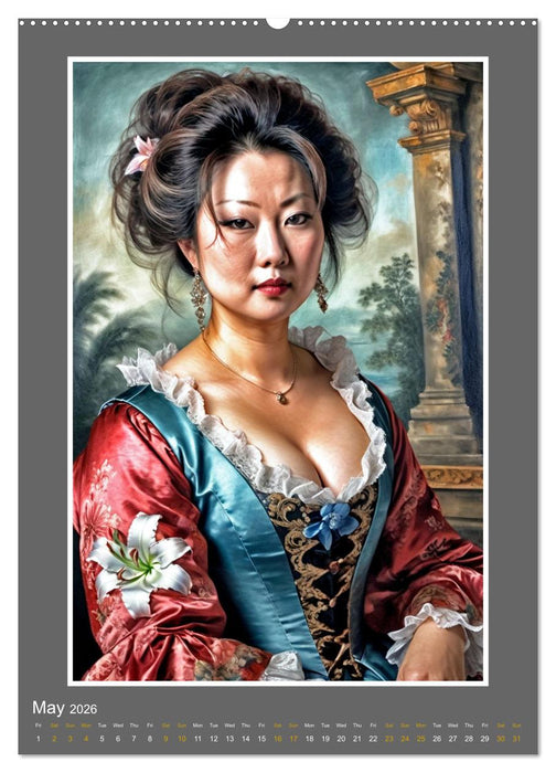 Ladies, Lace and Flowers (CALVENDO Premium-Calendar 2026)