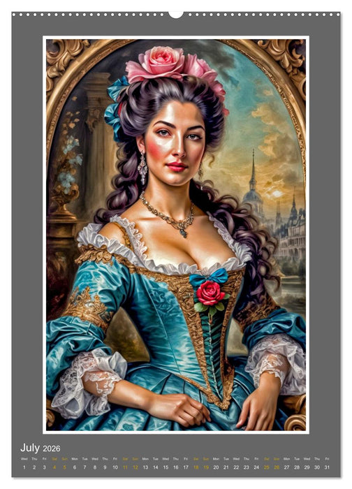 Ladies, Lace and Flowers (CALVENDO Premium-Calendar 2026)