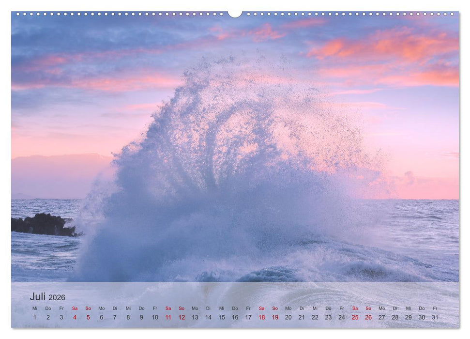 Wellen Konzert (CALVENDO Premium Wandkalender 2026)