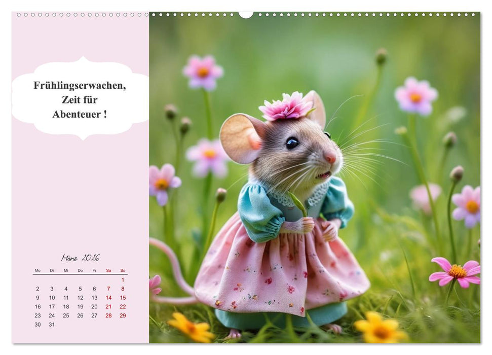 Tierische Herzensbrecher - Charmante Tiere mit ihren Botschaften (CALVENDO Wandkalender 2026)