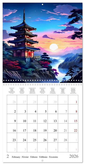 China - Magical Landscapes (CALVENDO Monthly Calendar 2026)