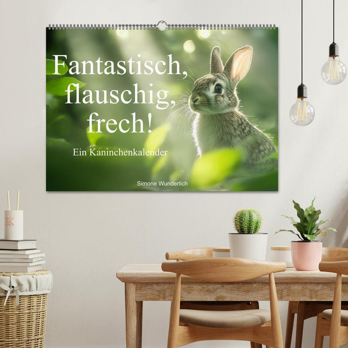 Fantastisch, flauschig, frech! - Ein Kaninchenkalender (CALVENDO Wandkalender 2026)