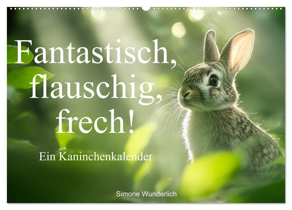 Fantastisch, flauschig, frech! - Ein Kaninchenkalender (CALVENDO Wandkalender 2026)