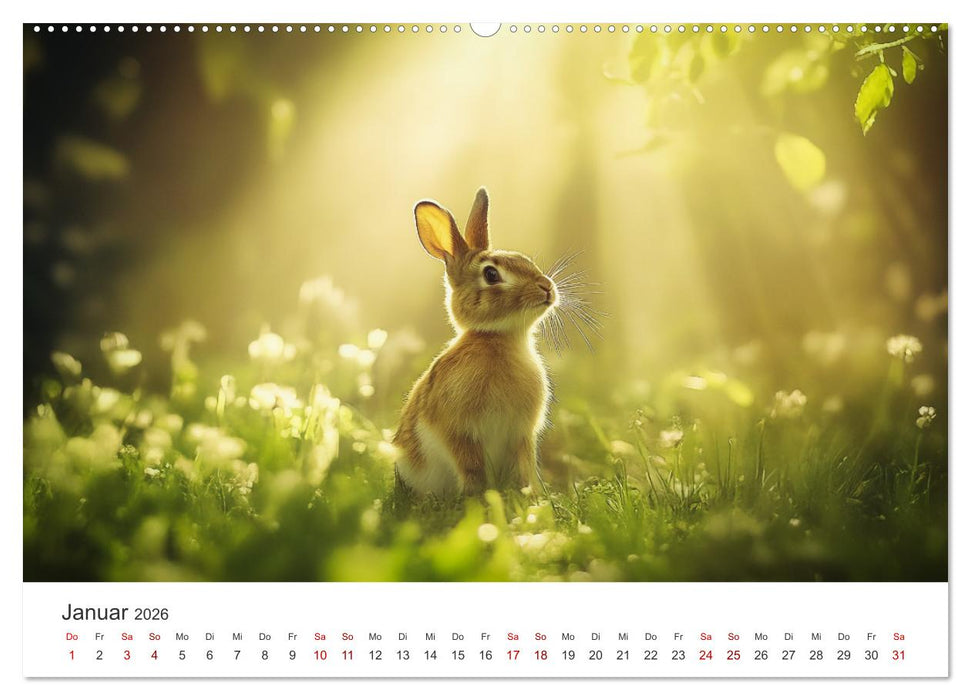 Fantastisch, flauschig, frech! - Ein Kaninchenkalender (CALVENDO Wandkalender 2026)