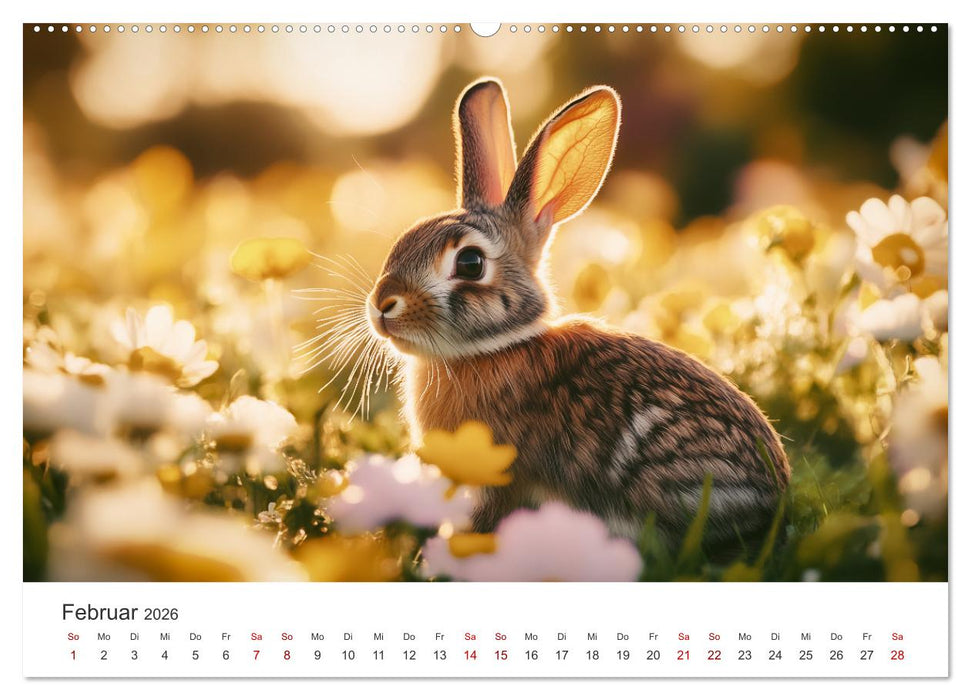 Fantastisch, flauschig, frech! - Ein Kaninchenkalender (CALVENDO Wandkalender 2026)