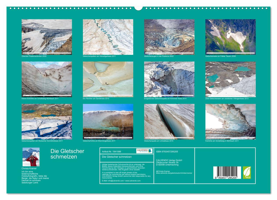 Die Gletscher schmelzen (CALVENDO Premium Wandkalender 2026)