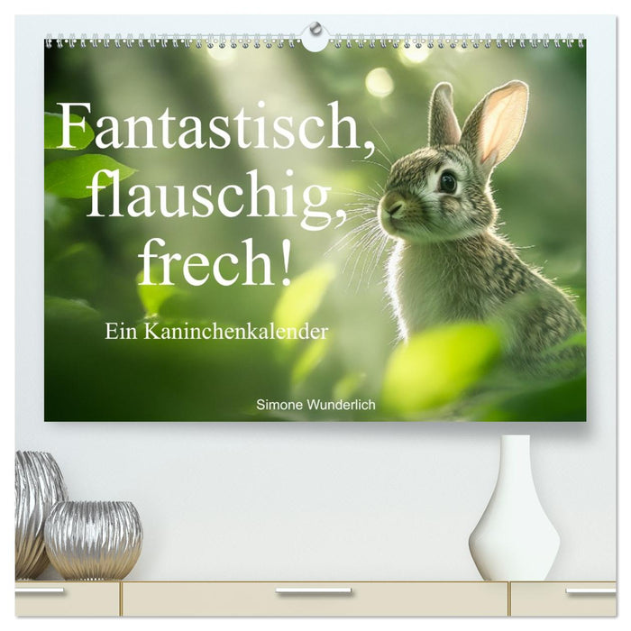 Fantastisch, flauschig, frech! - Ein Kaninchenkalender (CALVENDO Premium Wandkalender 2026)