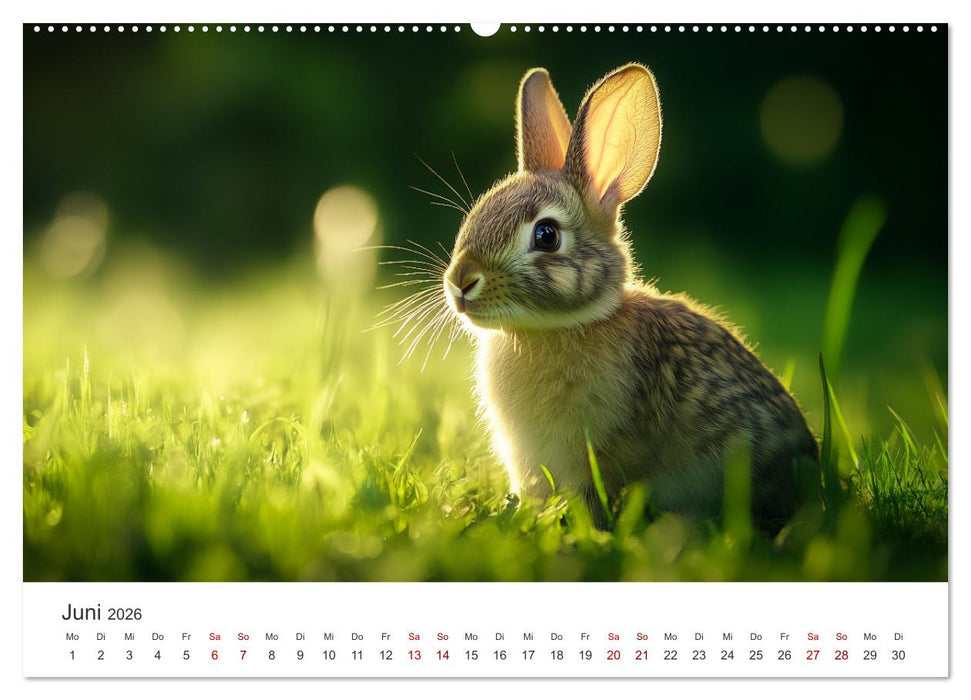 Fantastisch, flauschig, frech! - Ein Kaninchenkalender (CALVENDO Premium Wandkalender 2026)