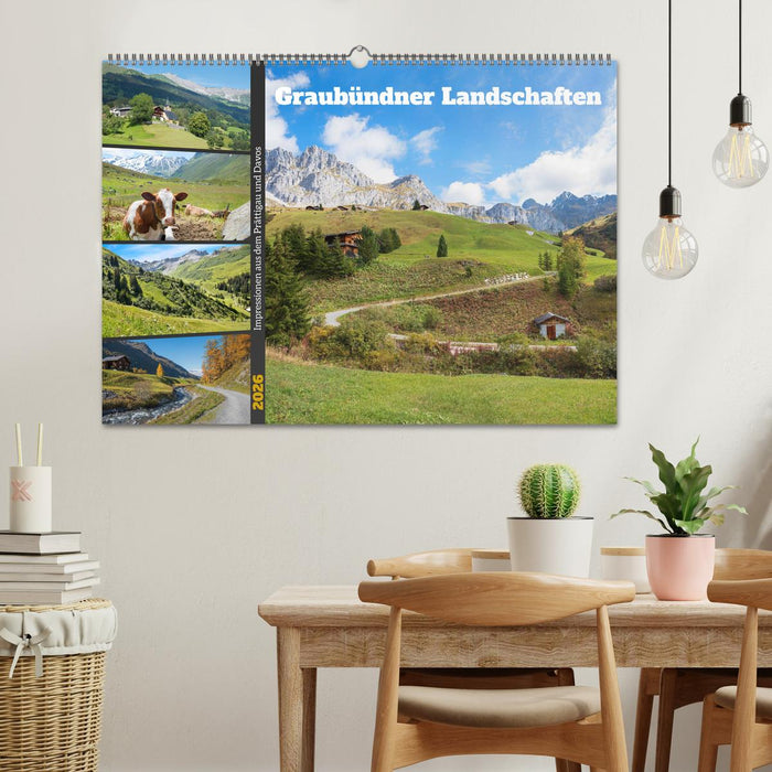 Graubündner Landschaften (CALVENDO Wandkalender 2026)
