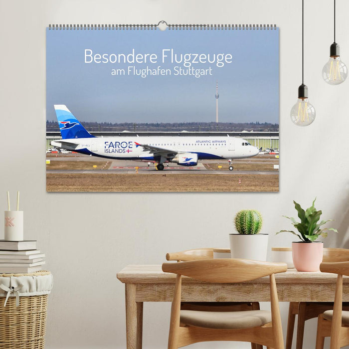 Besondere Flugzeuge am Flughafen Stuttgart (CALVENDO Wandkalender 2026)