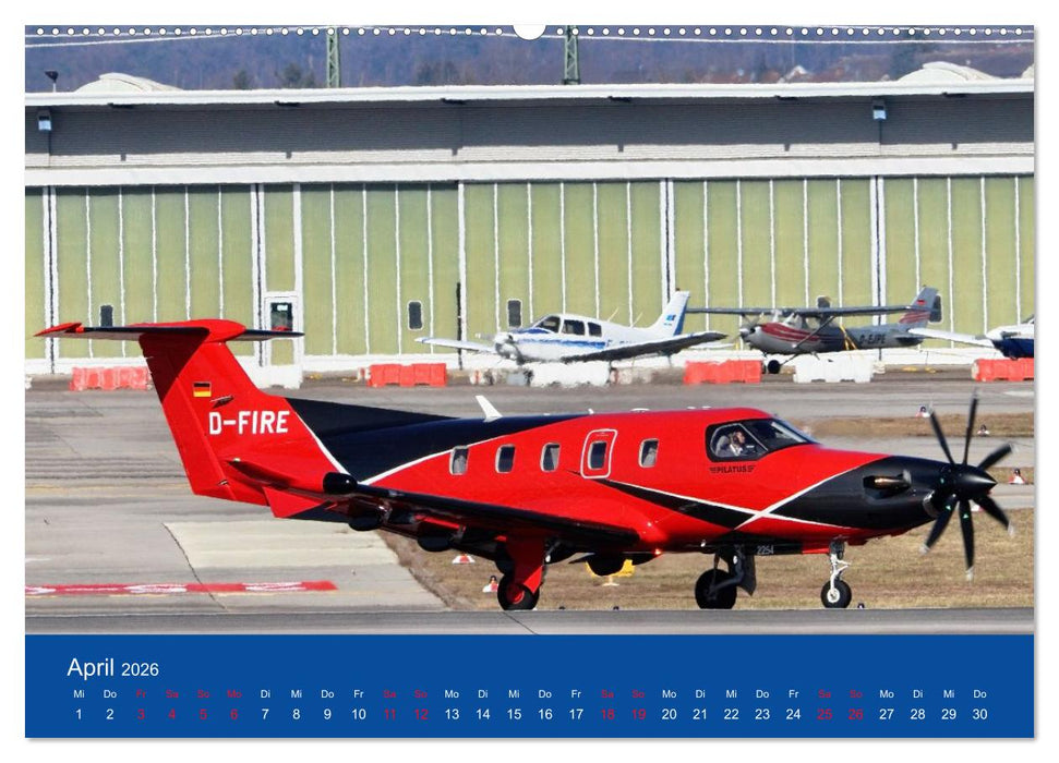 Besondere Flugzeuge am Flughafen Stuttgart (CALVENDO Premium Wandkalender 2026)
