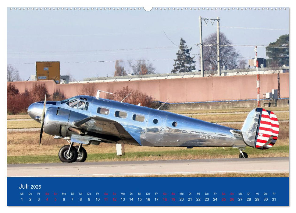 Besondere Flugzeuge am Flughafen Stuttgart (CALVENDO Premium Wandkalender 2026)