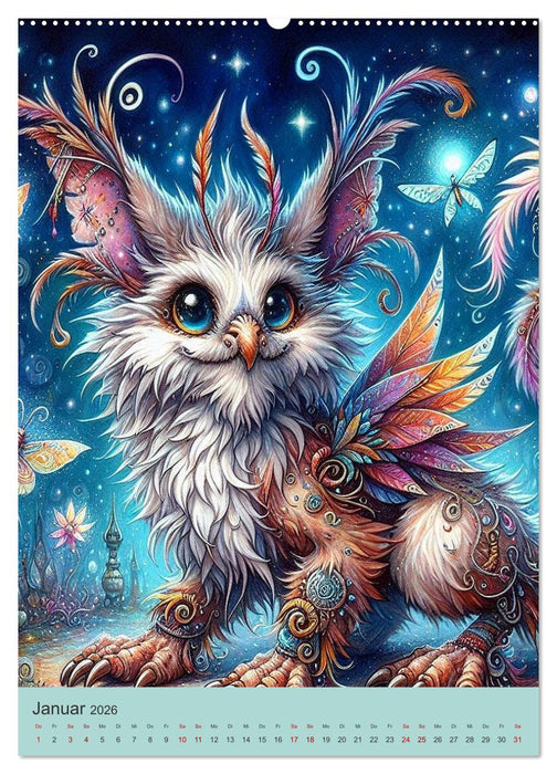 Tierische Fantasien (CALVENDO Wandkalender 2026)