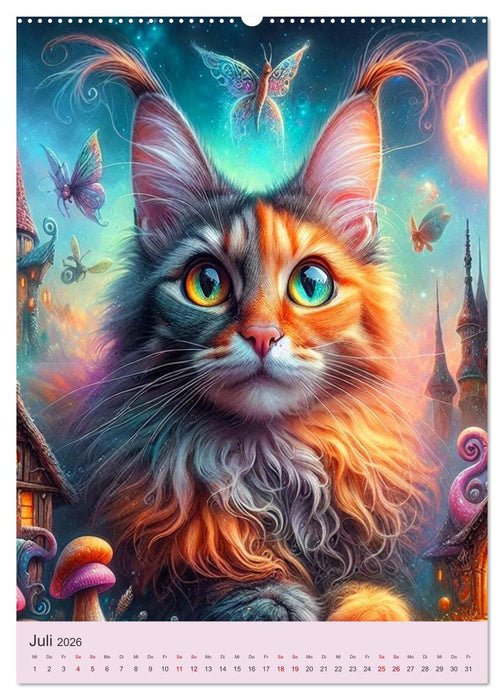 Tierische Fantasien (CALVENDO Premium Wandkalender 2026)