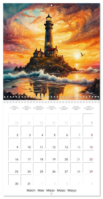 Romantic lighthouses (CALVENDO Monthly Calendar 2026)