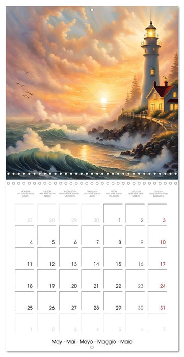 Romantic lighthouses (CALVENDO Monthly Calendar 2026)