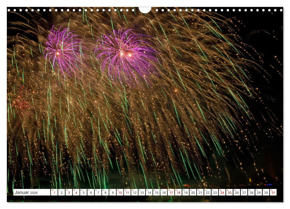 Feuerwerk - Kunstwerke am Himmel (CALVENDO Wandkalender 2026)