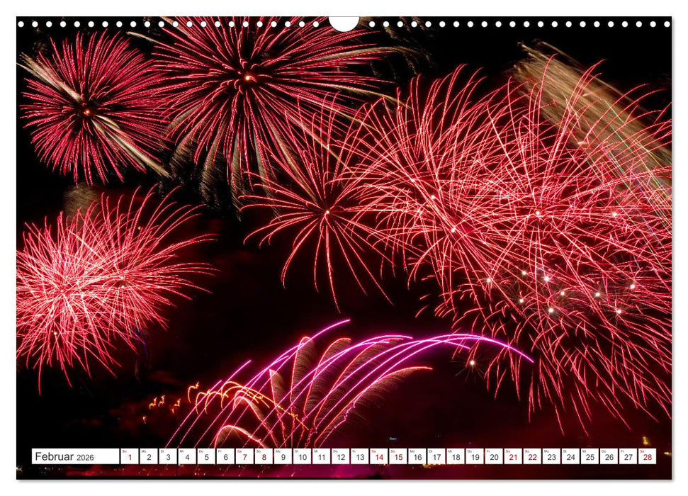 Feuerwerk - Kunstwerke am Himmel (CALVENDO Wandkalender 2026)