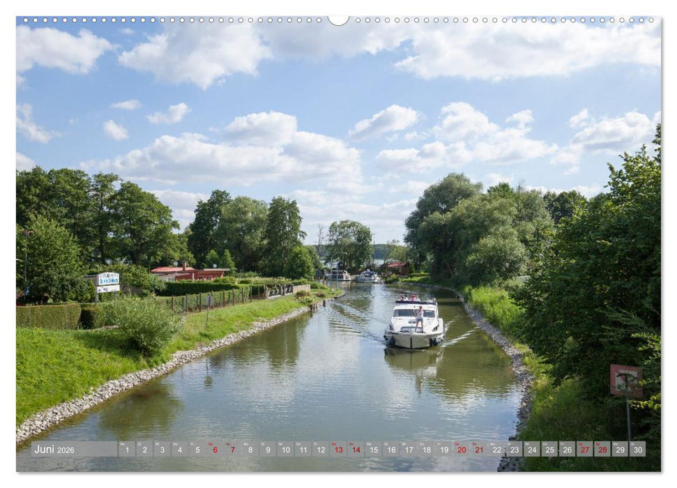 Hausbooturlaub Deutschland - Mecklenburgische Seenplatte (CALVENDO Premium Wandkalender 2026)