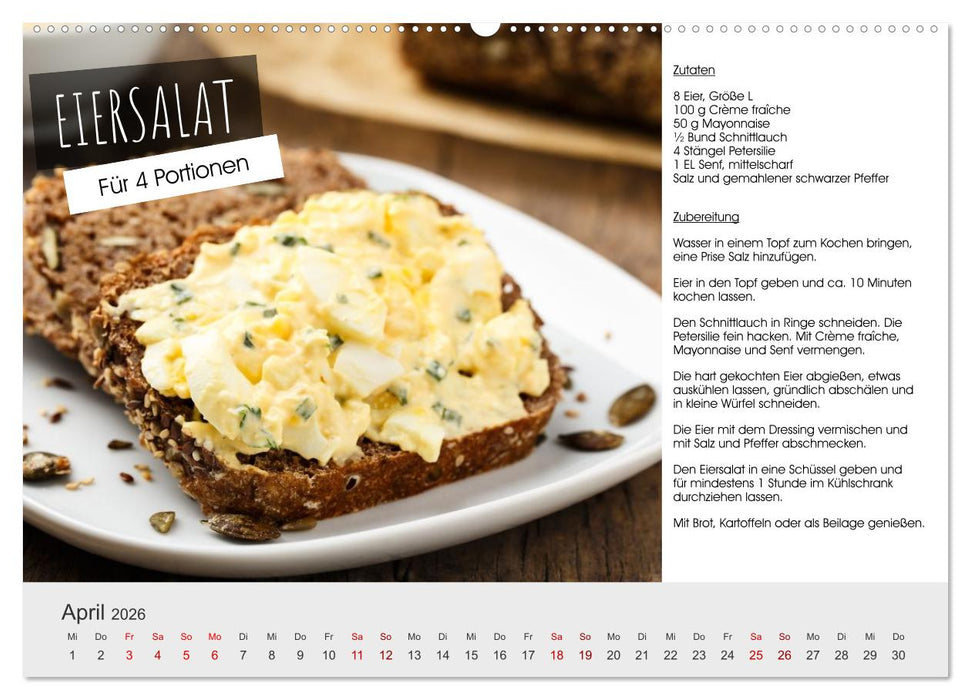 Vegetarisch - leicht und lecker (CALVENDO Premium Wandkalender 2026)