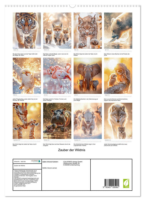 Zauber der Wildnis (CALVENDO Premium Wandkalender 2026)