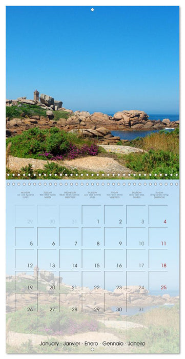 BRETAGNE - Évasion au cœur de la côte bretonne (CALVENDO Calendrier mensuel 2026)