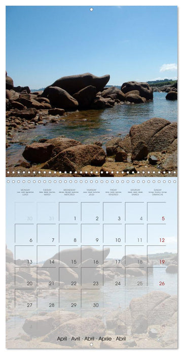 BRETAGNE - Évasion au cœur de la côte bretonne (CALVENDO Calendrier mensuel 2026)