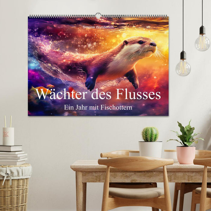 Wächter des Flusses - Ein Jahr mit Fischottern (CALVENDO Wandkalender 2026)