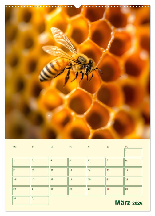 Bienenblick – Ein Jahr mit den Bienen (CALVENDO Wandkalender 2026)