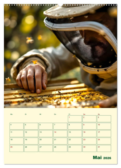 Bienenblick – Ein Jahr mit den Bienen (CALVENDO Wandkalender 2026)