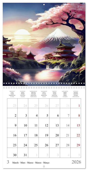Japan - Magical Landscapes (CALVENDO Monthly Calendar 2026)