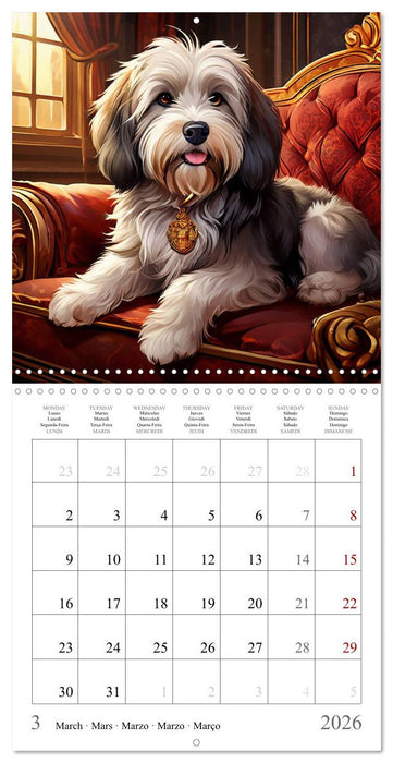 Dogs - Cute House Pets (CALVENDO Monthly Calendar 2026)
