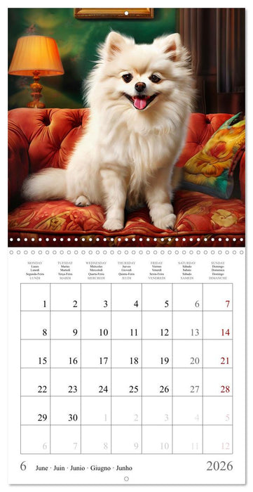 Dogs - Cute House Pets (CALVENDO Monthly Calendar 2026)