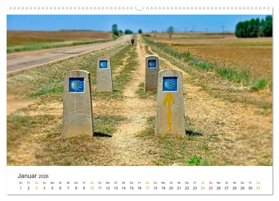 Camino de Santiago - Jakobsweg (CALVENDO Premium Wandkalender 2026)