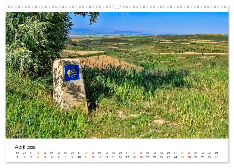 Camino de Santiago - Jakobsweg (CALVENDO Premium Wandkalender 2026)