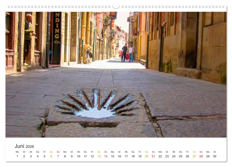 Camino de Santiago - Jakobsweg (CALVENDO Premium Wandkalender 2026)