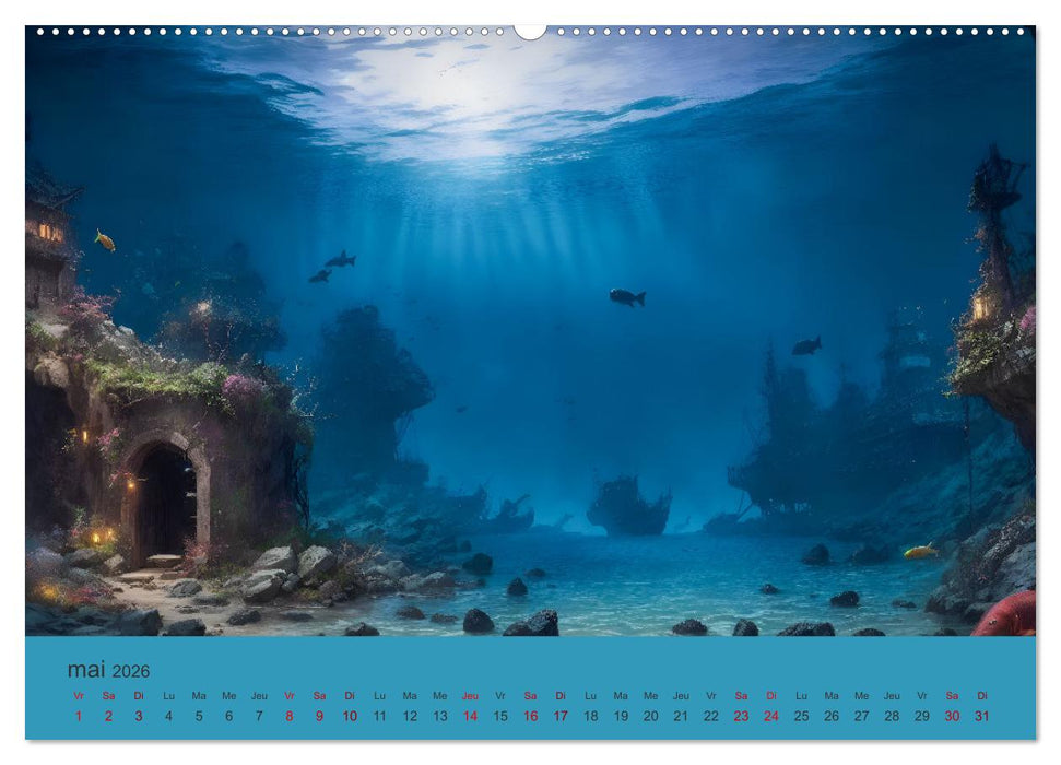 Paysages marins Une plongée fantastique (CALVENDO Calendrier supérieur 2026)