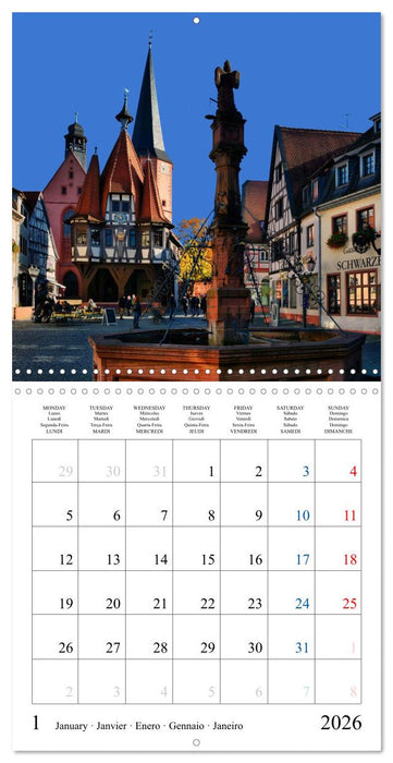 Worth a Visit - Romantic Cities in Germany (CALVENDO Monthly Calendar 2026)