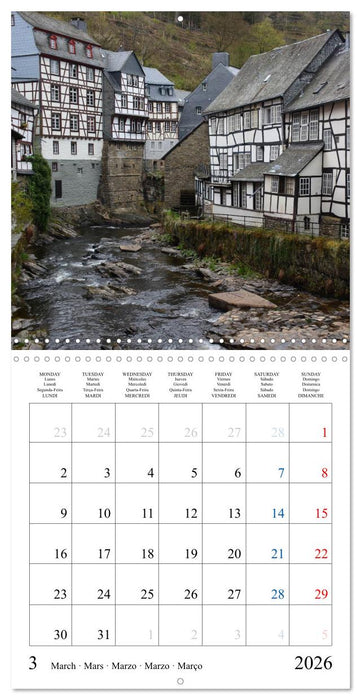 Worth a Visit - Romantic Cities in Germany (CALVENDO Monthly Calendar 2026)