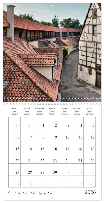 Worth a Visit - Romantic Cities in Germany (CALVENDO Monthly Calendar 2026)