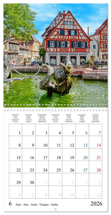 Worth a Visit - Romantic Cities in Germany (CALVENDO Monthly Calendar 2026)