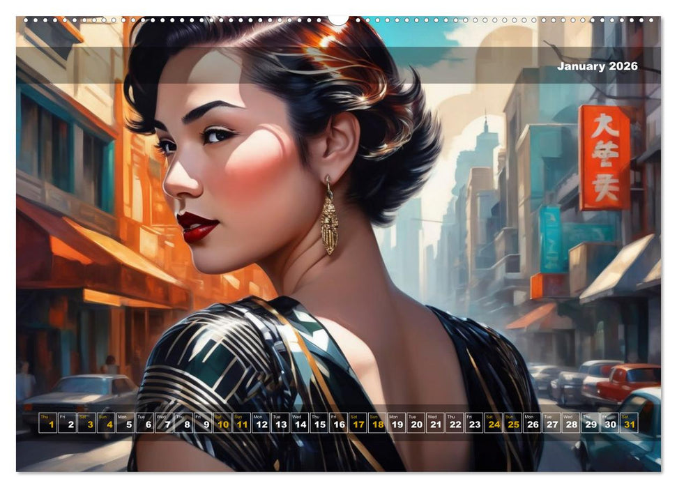 Yolanda's portraits, a graphic portfolio (CALVENDO Monthly Calendar 2026)