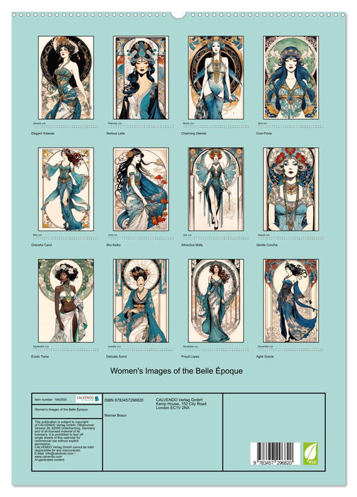 Women's Images of the Belle Époque (CALVENDO Premium-Calendar 2026)