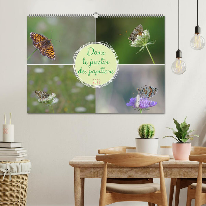 Dans le jardin des papillons (CALVENDO Calendrier mensuel 2026)