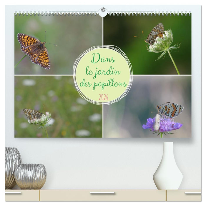 Dans le jardin des papillons (CALVENDO Calendrier supérieur 2026)