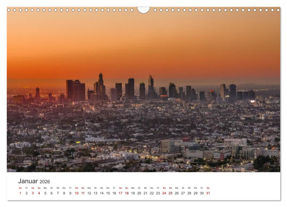 Kalifornien Bilder aus Los Angeles (CALVENDO Wandkalender 2026)
