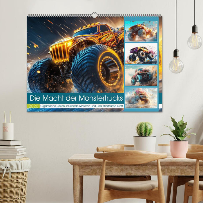 Die Macht der Monstertrucks (CALVENDO Wandkalender 2026)